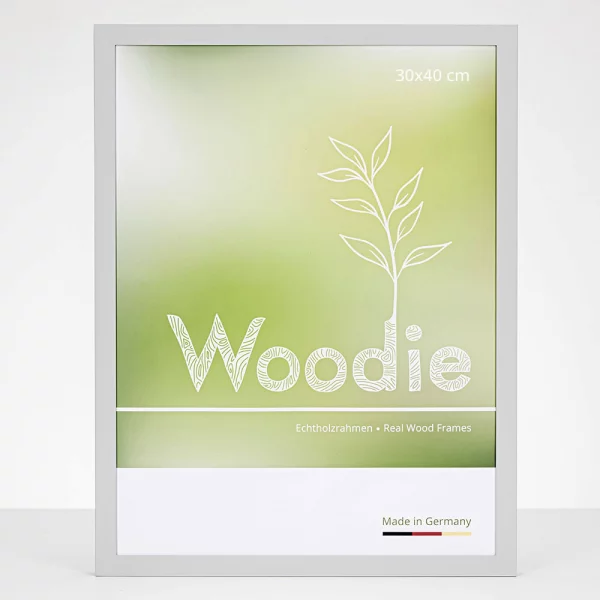 Cadre en bois Jasmund 9x9 cm | gris lumière | verre standard