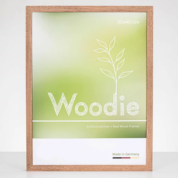 Cadre en bois Jasmund 9x9 cm | acajou | verre standard