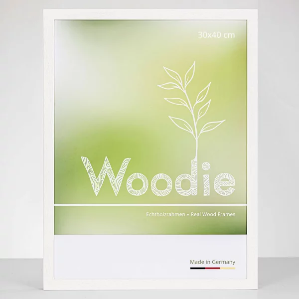 Cadre en bois Jasmund 9x9 cm | blanc glacé | verre standard