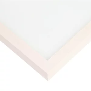 HolzWechselrahmen Serie 210 30x40 cm | Pappel weiß gefärbt | Normalglas (2 mm)