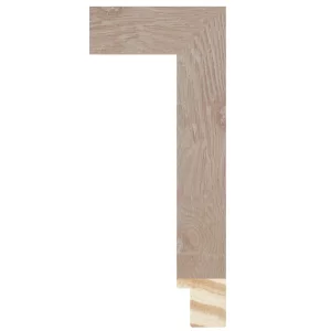 Holzrahmen WOODLAND III nach Maß Eiche hell foliert | Normalglas (2 mm)
