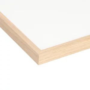 Alurahmen Serie 916 30x40 cm | Eiche Echtfurnier natur | Normalglas (2 mm)