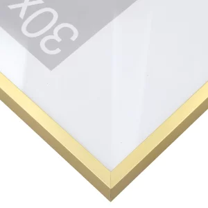 Alu-Bilderrahmen Vega 70x90 cm | Altsilber | Normalglas (2 mm)