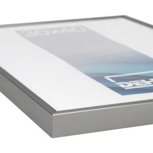 Alu-Bilderrahmen Superba nach Maß Platin | Kunstglas (2 mm)