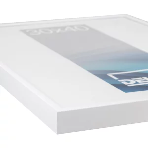 Alu-Bilderrahmen Superba nach Maß Weiß 9016 | Kunstglas (2 mm)