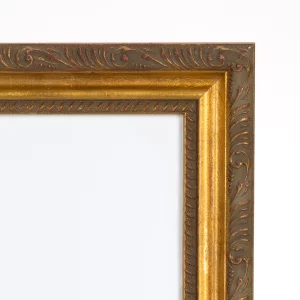 Barock-Bilderrahmen Marbella nach Maß Stilleiste gold | Normalglas (2 mm)