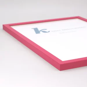Holz-Bilderrahmen Prisma 40x40 | Magenta | Normalglas (2 mm)