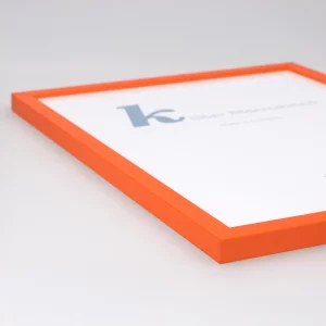 Holz-Bilderrahmen Prisma 40x40 | Orange | Normalglas (2 mm)