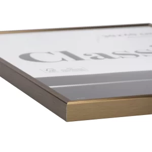 Alurahmen Classic 18x24 cm | Strukturiert Walnuss | Normalglas (2 mm)