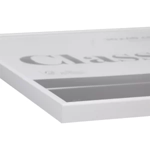 Alurahmen Classic 18x24 cm | Weiß glanz | Normalglas (2 mm)