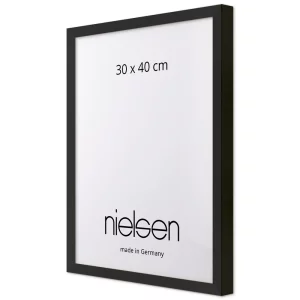 Holzleiste Loft 15 nach Maß Schwarz | Normalglas (2 mm)