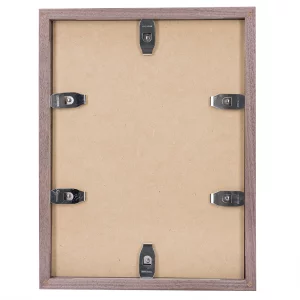 Holz-Bilderrahmen aus Buche / Ahorn nach Maß Walnuss natur | Normalglas (3 mm)