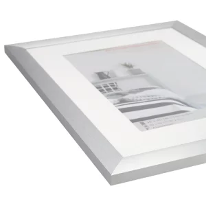 Alu-Bilderrahmen Aluline 50x70 cm (40x60 cm) | silber | Normalglas (2 mm)