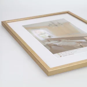Holz-Bilderrahmen Pepper 13x18 cm | gold | Normalglas (2 mm)