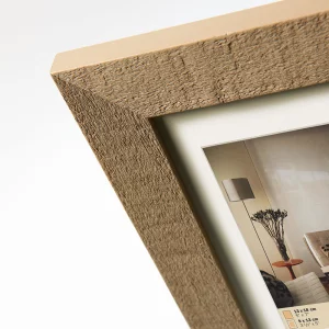 Holz-Bilderrahmen Home 10x15 cm (7x10 cm) | Mittelbraun | Normalglas (2 mm)