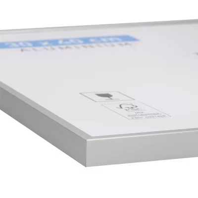 Rama aluminiowa Accent 21x29,7 cm (A4) | matowe srebro | szkło standardowe (2 mm)