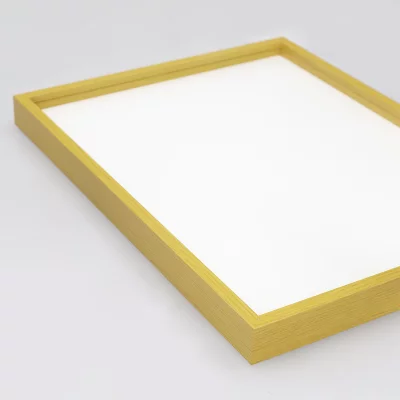 Thumbnail von Alu-Bilderrahmen Barth NXT mit Distanzleiste, Serie 1131 Gelb - Furnier Holzoptik Bild 5