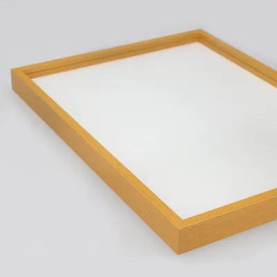 Thumbnail von Alu-Bilderrahmen Barth NXT mit Distanzleiste, Serie 1131 Hellorange - Furnier Holzoptik Bild 5
