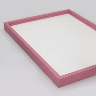 Thumbnail von Alu-Bilderrahmen Barth NXT mit Distanzleiste, Serie 1131 - Maßanfertigung Pink - Furnier Holzoptik Bild 5