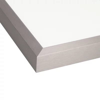 Alu-Wechselrahmen Serie 1828 70x70 cm | Bronze hell gebürstet | Normalglas (2 mm)