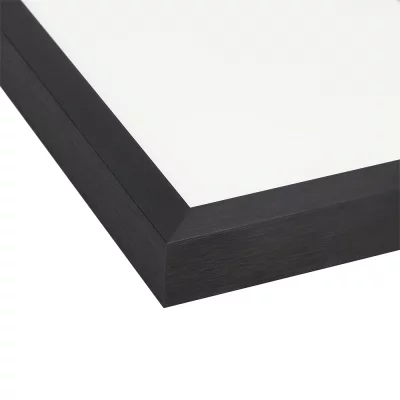 Alu-Wechselrahmen Serie 1828 60x70 cm | Schwarz gebürstet | Normalglas (2 mm)