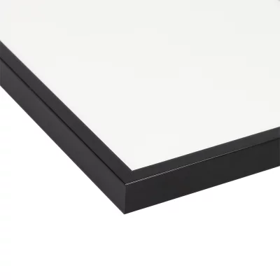 Aluminium-billedramme Barth, serie 916 efter mål Sort lakeret | Normalglas (2 mm)
