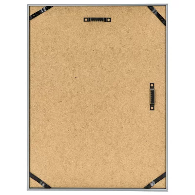 Kunststoframme med passepartout til beviser og diplomer, A4 29,7x42 cm (A3) für A4-Urkunden | Sølv | Antirefleksglas matteret (2 mm)