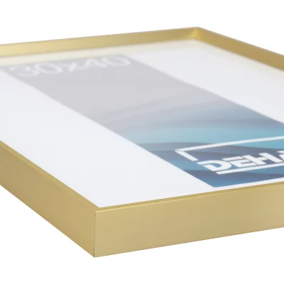 Rama aluminiowa Mizar na wymiar złoto matowe | szkło standardowe (2 mm)