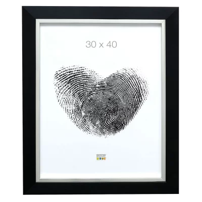 Kunststof kader Emma 13x13 cm | zwart | normaal glas (2 mm)