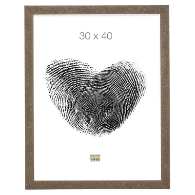 Rama z tworzywa sztucznego do obrazu Lucas 9x13 cm | złoty, efekt brokatu | szkło standardowe (2 mm)