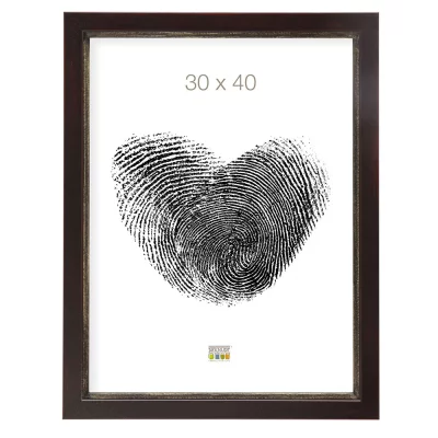 Drewniana rama do obrazu Manon 10x15 cm | brązowy | szkło standardowe (2 mm)