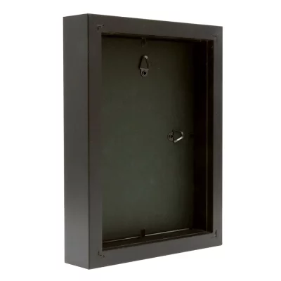 Drewniana rama do obrazu Brian 10x15 cm | czarny | szkło standardowe (2 mm)