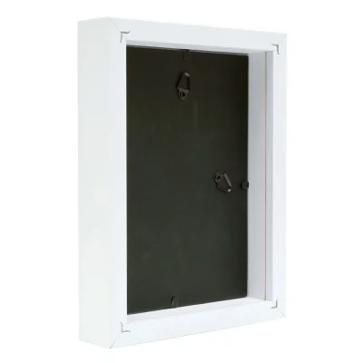 Drewniana rama do obrazu Brian 10x15 cm | biały | szkło standardowe (2 mm)