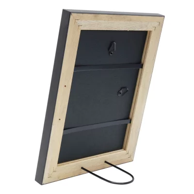 Houten kader Edgar 13x13 cm | zwart | normaal glas (2 mm)