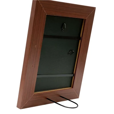 Houten kader Nathan 20x30 cm | donkerbruin | normaal glas (2 mm)