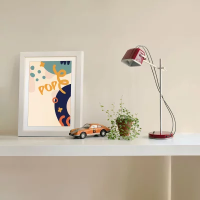 Houten kader POP 10x15 cm | wit | kunstglas (1 mm)