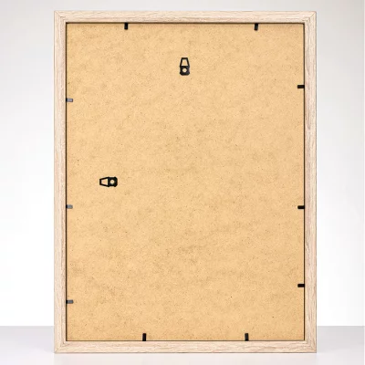 Drewniana rama Hekla (MDF) na wymiar naturalny | szkło sztuczne (1 mm)