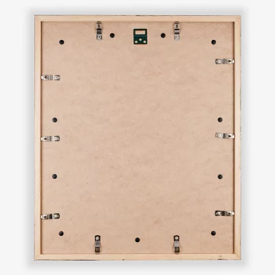 Shirt frame Comfort zwart met passe-partout 53,4x63,4 cm | zwart-wit | kunstglas (1 mm)