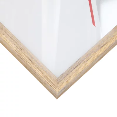 Rama drewniana Mencuna na wymiar naturalny | szkło standardowe (2 mm)