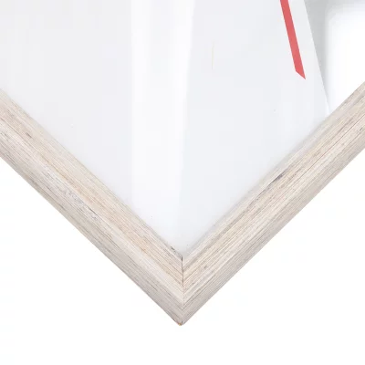 Lustro na ścianę Mencuna na wymiar biały | lustro (2 mm)