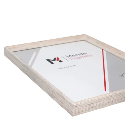 Holz-Bilderrahmen Mencuna 50x60 cm | Weiß | Spiegel