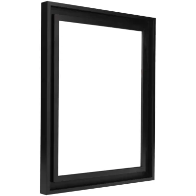 Skuggram för bilder på akryl, Dibond aluminiumskiva eller skumskiva 70x90 cm | vit, polerad | Tom ram (utan glas/baksida)