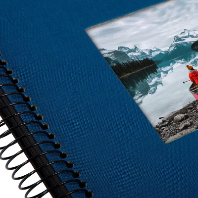 Thumbnail von Spiralalbum Bella Vista mit 40 schwarzen Seiten zum Einkleben, 20x20 cm blau Bild 5