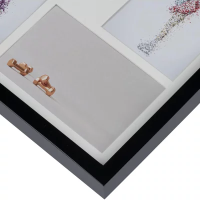 Multi fotokader Piano voor 24 foto's 10x15 cm | zwart | normaal glas (2 mm)