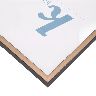 Houten kader Calamar 30x40 cm | koper-zwart | normaal glas (2 mm)