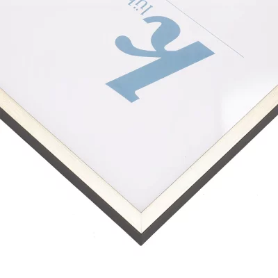 Houten kader Calamar 30x40 cm | platina-zwart | normaal glas (2 mm)