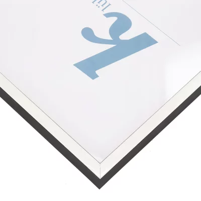 Houten kader Calamar 30x40 cm | wit-zwart | normaal glas (2 mm)