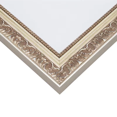 Barokkader León op maat zilver | normaal glas (2 mm)