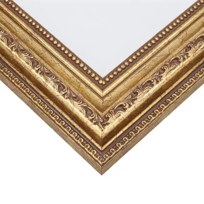 Barokkader Aveiro op maat goud | normaal glas (2 mm)