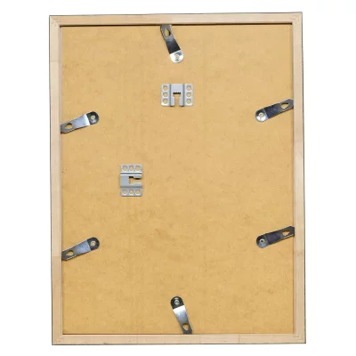 Holzrahmen Saint-Malo Maßanfertigung silber | Normalglas (2 mm)
